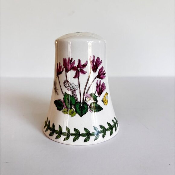 Portmeirion Botanic Garden Bell Salt & Pepper Shakers Daisy Cyclamen Pair - Picture 3 of 10